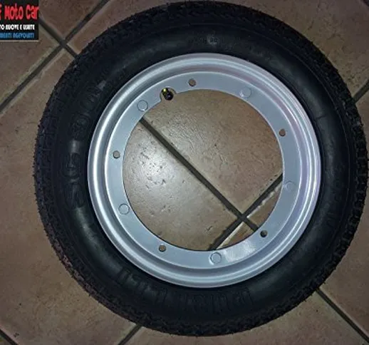 1 RUOTA COMPLETA MONTATA PER VESPA 50 SPECIAL CON: 1 CERCHIO, 1 PNEUMATICO PIRELLI SC 30 M...