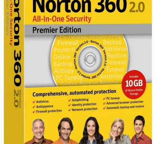 Symantec  Norton 360 2.0 Premier Edition, Upg, EN