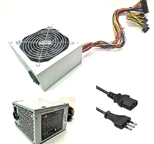 Myka Alimentatore per Case ATX PW-B500 500W Ventola 12cm 3X Sata 1x IDE Tasto On/off Bulk