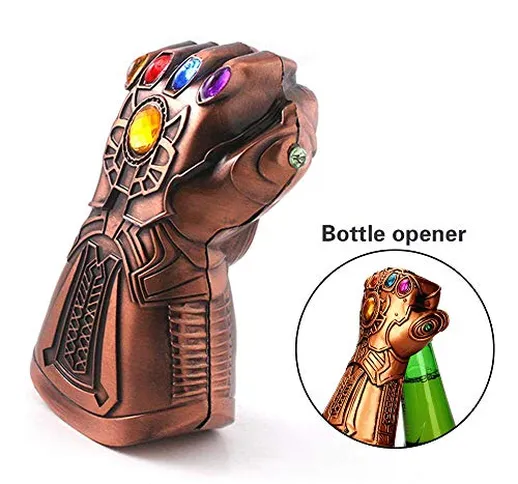 Apribottiglie di birra, a forma di guanto di Thanos, Marvel The Avengers 4: apribottiglie...