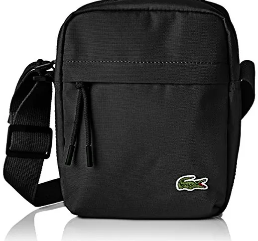 Lacoste NH2102, Borsa a Tracolla Uomo, Nero (Black), Taglia Unica