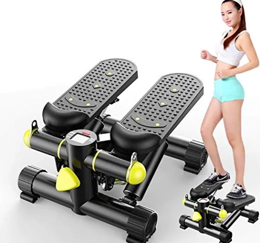 Mini Stepper da Interno, attrezzo da Fitness con Dispositivo di Torsione silenziosa per Al...