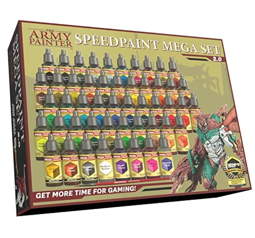 The Army Painter Speedpaint Mega Set 2.0, 50 Acrylic Paint, Un Set Smart Di Vernici Per Mo...