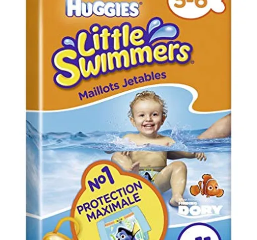 Huggies Little Swimmers - Costume da bagno monouso (5-6 anni) x 11 (confezione da 2 = 22 m...