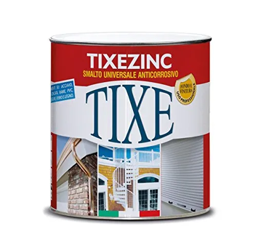 Tixe 114.607 Lamiera Zincata, Vernice, Marrone, 750 ml