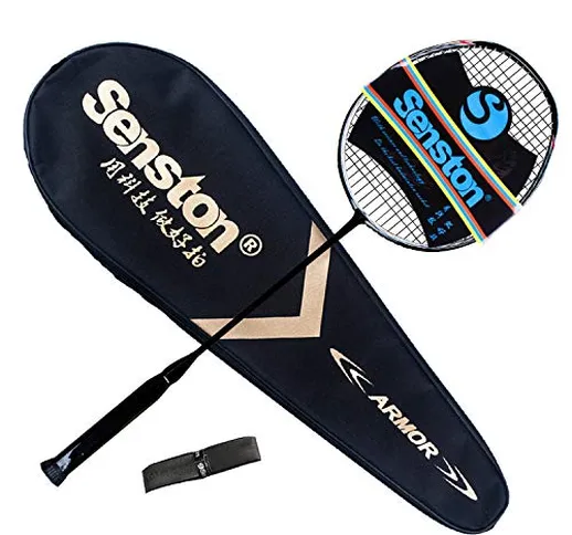 Senston N80 Grafite Singola Racchetta per Il Badminton di Alta qualità Racchetta per Badmi...