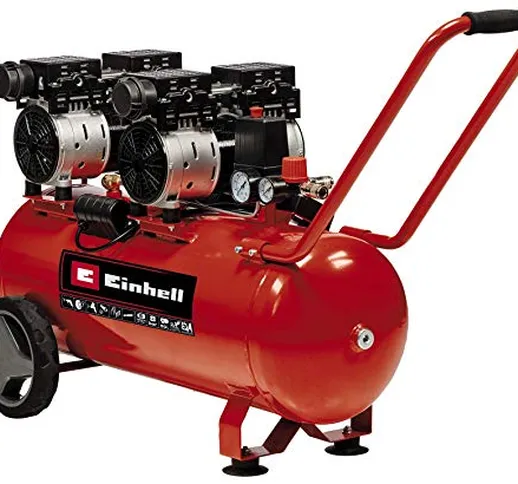 Einhell TE-AC 50 Compressore silenziato (220-240 V, 1500 W, serbatoio aria 50 l, max 8 bar...