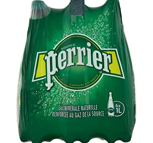 6 Bottiglie Acqua frizzante Perrier - 1L