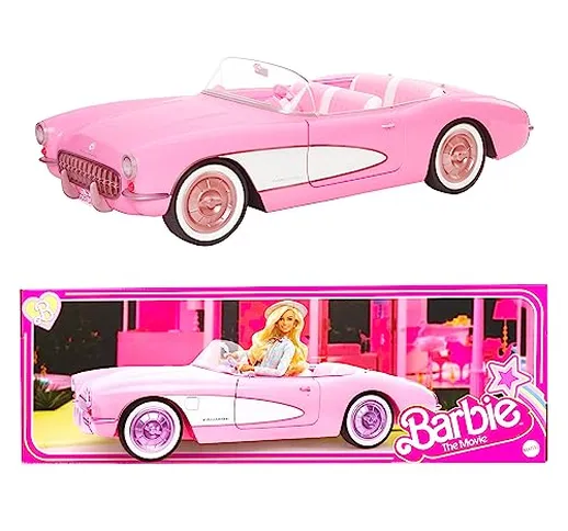 Barbie The Movie - Corvette, Macchinina Cabrio Vintage da Collezione Tratta dal film Barbi...