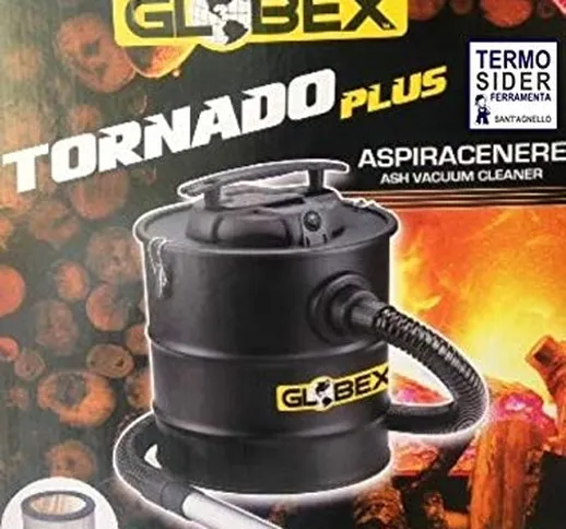 Bidone Aspiracenere Globex Tornado Plus 18 LT 1200W IDEALE X STUFE CAMINI E BBQ
