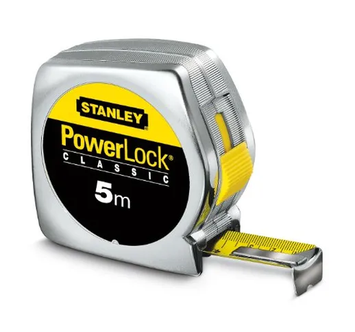 Stanley 1-33-195 Flessometro Powerlock, 5 m x 25 mm, Pieno