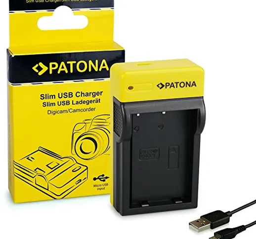 PATONA Slim Caricatore per EN-EL9, EN-EL9a Batterie compatibile con Nikon D40 D40x D60 D30...