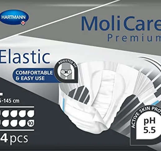 MoliCare Premium Elastic: pannoloni mutandina per incontinenza severa, per donne e uomini;...