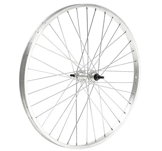 Ruota cerchio posteriore bici bicicletta citybike/passeggio 26x1 3/8-5/8 1v. in alluminio,...