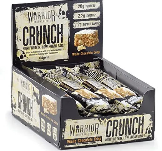 Warrior Crunch Ad Alta Percentuale Proteica Basso Contenuto Di Carboidrati Asta, 64 gr., W...