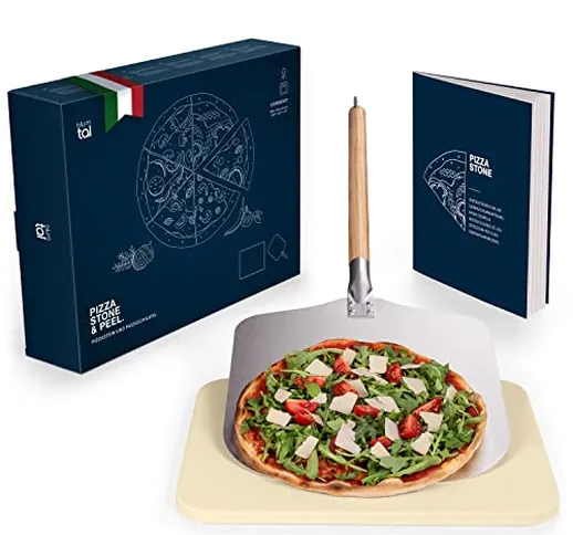 Blumtal - Pietra Refrattaria per Pizza da Forno e Barbecue a gas per una cottura uniforme,...