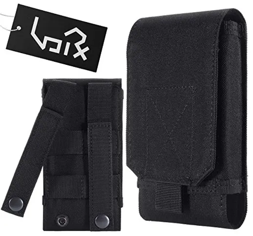 Urvoix, custodia, cover per vari modelli di smartphone Samsung, con attacco MOLLE, borsa m...