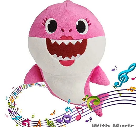 Baby Shark Canto Giocattoli di Peluche Bambola in Squalo Peluche Morbido I Regali e Giocat...