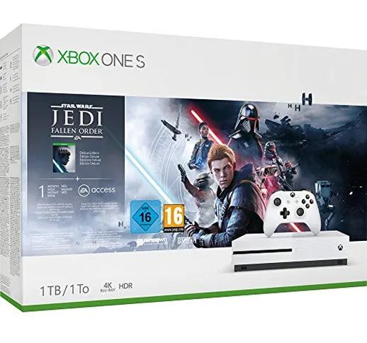 Microsoft Xbox One S 1TB – Star Wars Jedi: Fallen Order Bundle [Edizione: Germania]