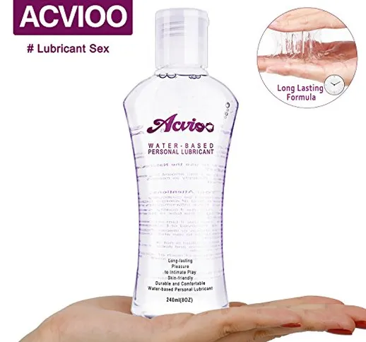 ACVIOO® Gel Lubrificante Intimo a Base D'acqua Lubrificanti Intimo Naturale Trasparente -...