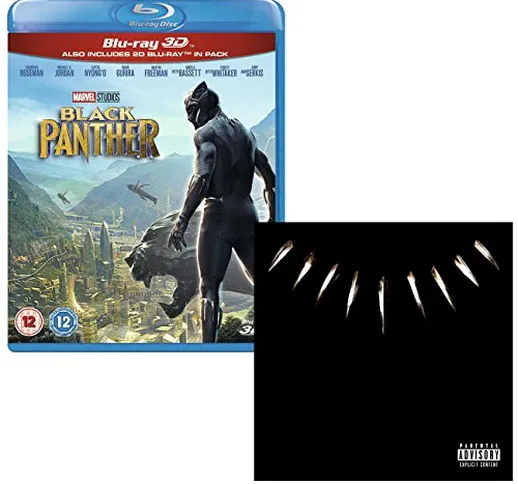 Black Panther (3D + 2D) - Movie and Soundtrack Bundling Blu-ray and CD