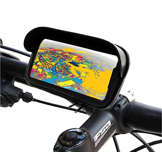 Supporto cellulare moto bici supporto smartphone moto bici bicicletta Custodia impermeabil...