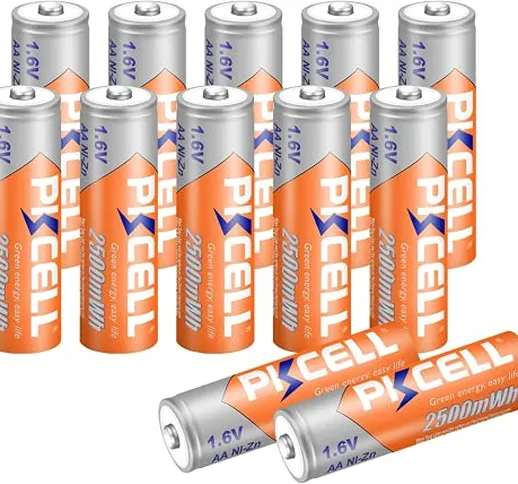 batterie AA ricaricabili NIzn 1.6 Volt 2500 mWh