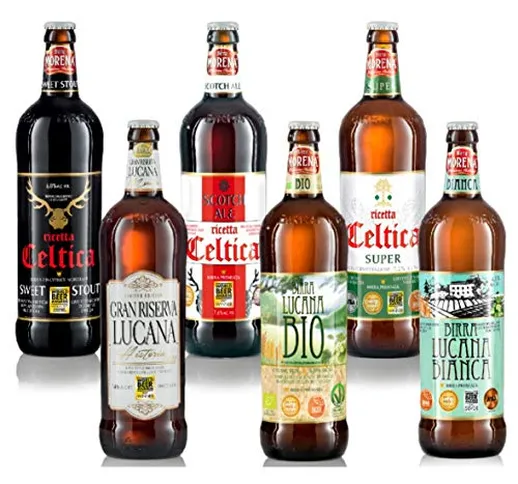 Birra Morena Selezione 6 Craft Beer 75cl (Celtica Sweet Stout, Celtica Super, Celtica Scot...