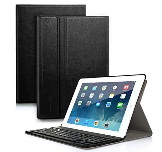 Besmall Tastiera di Lingua Italiana Bluetooth Wireless Rimovibile per Apple iPad iPad 9.7...