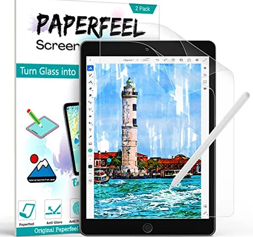 PAPERFEEL [2 Pezzi Pellicola Protettiva per iPad 9/8/7a Generazione (10,2 pollici, Modello...