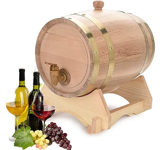 Botte di vino in legno, botti di rovere in legno di rovere per lo stoccaggio o l'invecchia...