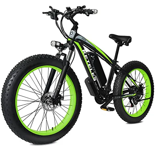 26" Bicicletta Elettrica E-Bike, E-Mountain Bike con 48V 17.5Ah Li-Batteria, Bici Elettric...