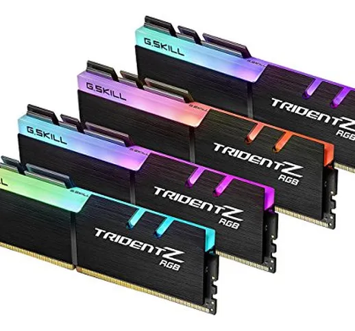 Mémoire PC - G.Skill Trident Z RGB 32 Go (4x 8 Go) DDR4 3600 MHz CL17 - Kit Dual Channel 4...