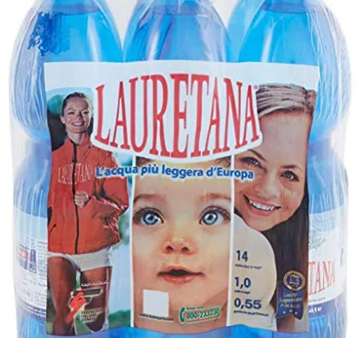 6 Bottiglie ACQUA LAURETANA NATURALE 1500 ML PET