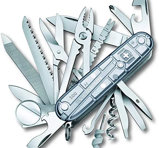 Victorinox SwissChamp 31 funzioni (lama, seghetto per legno, apriscatole), SilverTech