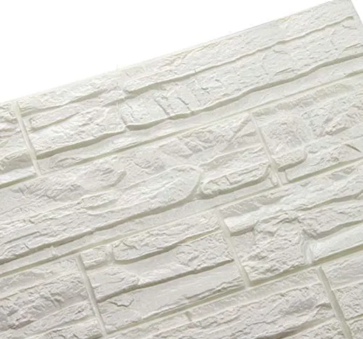 Ray-Velocity 3D Carta da Parati Mattoni Bianco DIY Adesivi muro di mattoni imitazione PE S...