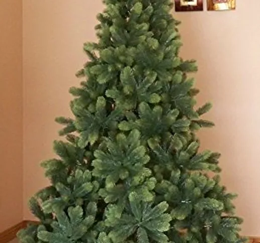 Miglior albero di Natale artificiale 2,4 m Premium Real Feel incernierato con 2054 Full Ab...
