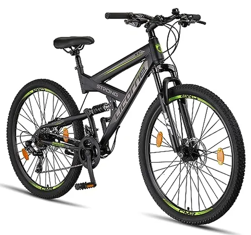 Licorne Bike Strong 2D Premium Mountain Bike Bicicletta per ragazzi, ragazze, donne e uomi...