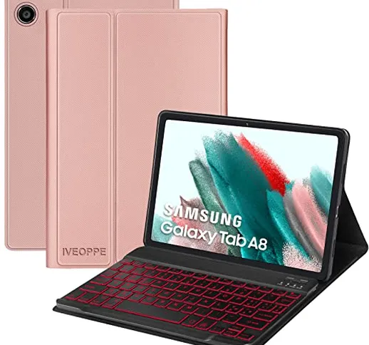 Tastiera Tablet Samsung A8, Tastiera Samsung Tab A8, 10.5" 2022/2021(SM-X200/X205/X207), C...