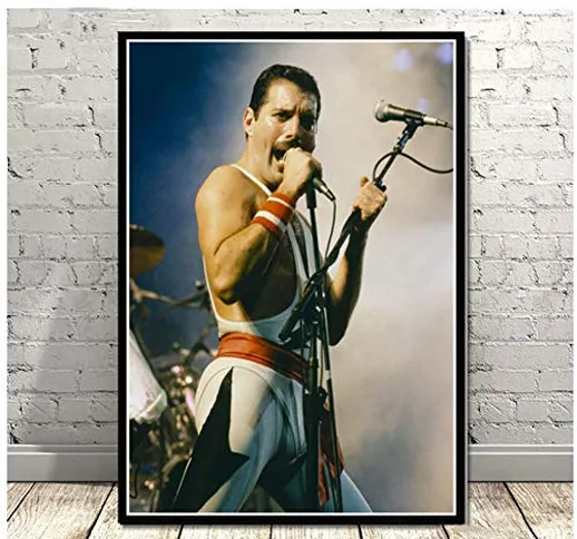 Poster e stampe Hot Freddie Mercury Bohemian Rhapsody Queen Wall Art Canvas Painting Wall...