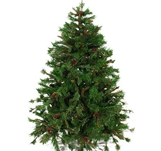 Joy Christmas Albero di Natale 150 cm Arizona Abete Natalizio Artificiale con Pigne