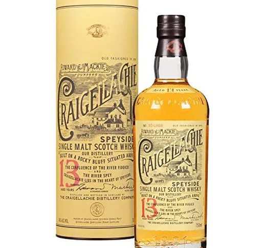 Craigellachie 13 anni Single Malt Scotch Whisky, Speyside, 70 Cl