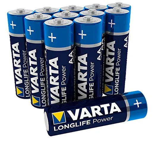 Varta 4906301112 Longlife Power (High Energy) Batteria Alcalina, Stilo AA  LR6, Confezione...