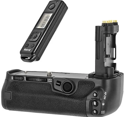 Impugnatura batteria grip compatibile con Canon 5D Mark 4 ricambio per BG-E20 + telecomand...