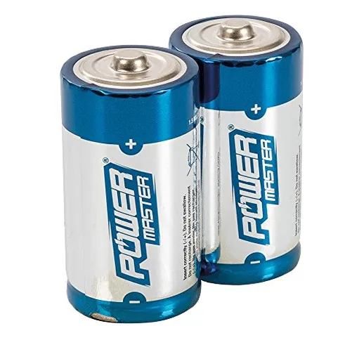 Silverline 408718 Batterie Alcaline di Tipo C Super LR14, Blu, Set di 2 Pezzi