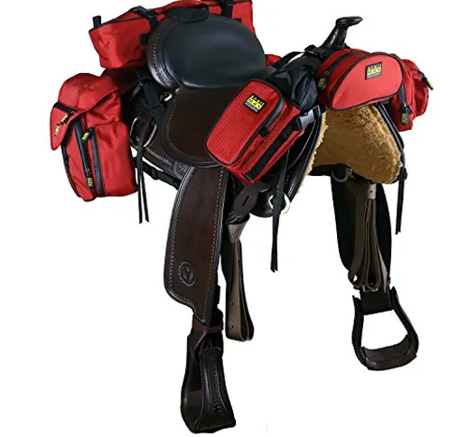 TrailMax 500 Packsystem - Set completo bisacce e borse per sella - Rosso