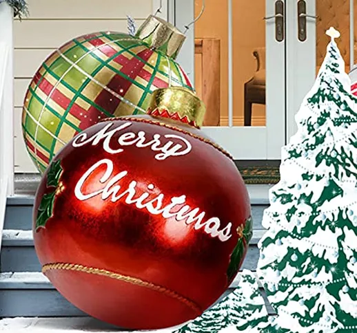 Heroicn Palla Gonfiabile Decorata Natale all'aperto-Ornamenti gonfiabili della Palla Natal...