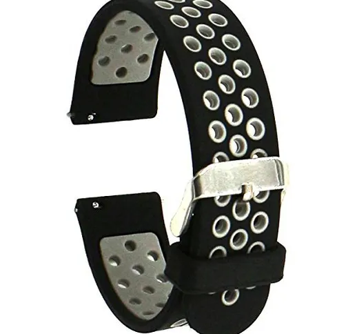 Elespoto 20mm silicone alta qualità cinturino dell'orologio per Samsung Galaxy Gear S2 Cla...