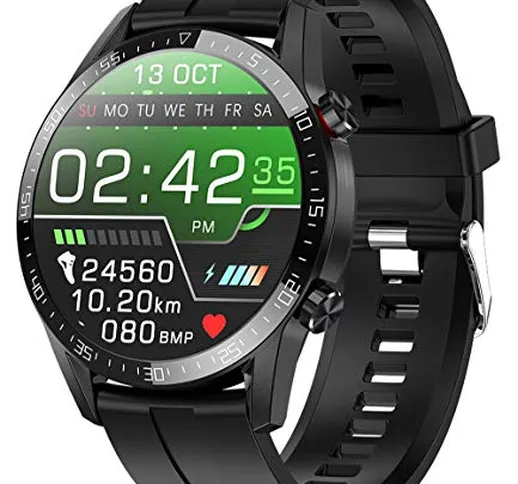 jpantech Smartwatch Uomo Impermeabile 5ATM 1.3'' Orologio Fitness Tracker Touch Screen | C...