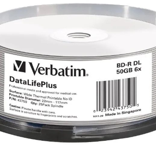 Verbatim BD-R 50GB [contiene 25 pezzi]